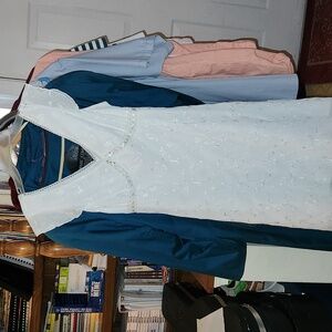 City Triangles White Vintage Dress